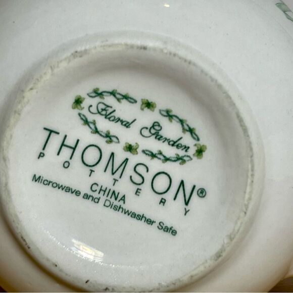 Thomson Pottery Floral Garden Iris Twist Garland Coffee Mug - Picture 10 of 10